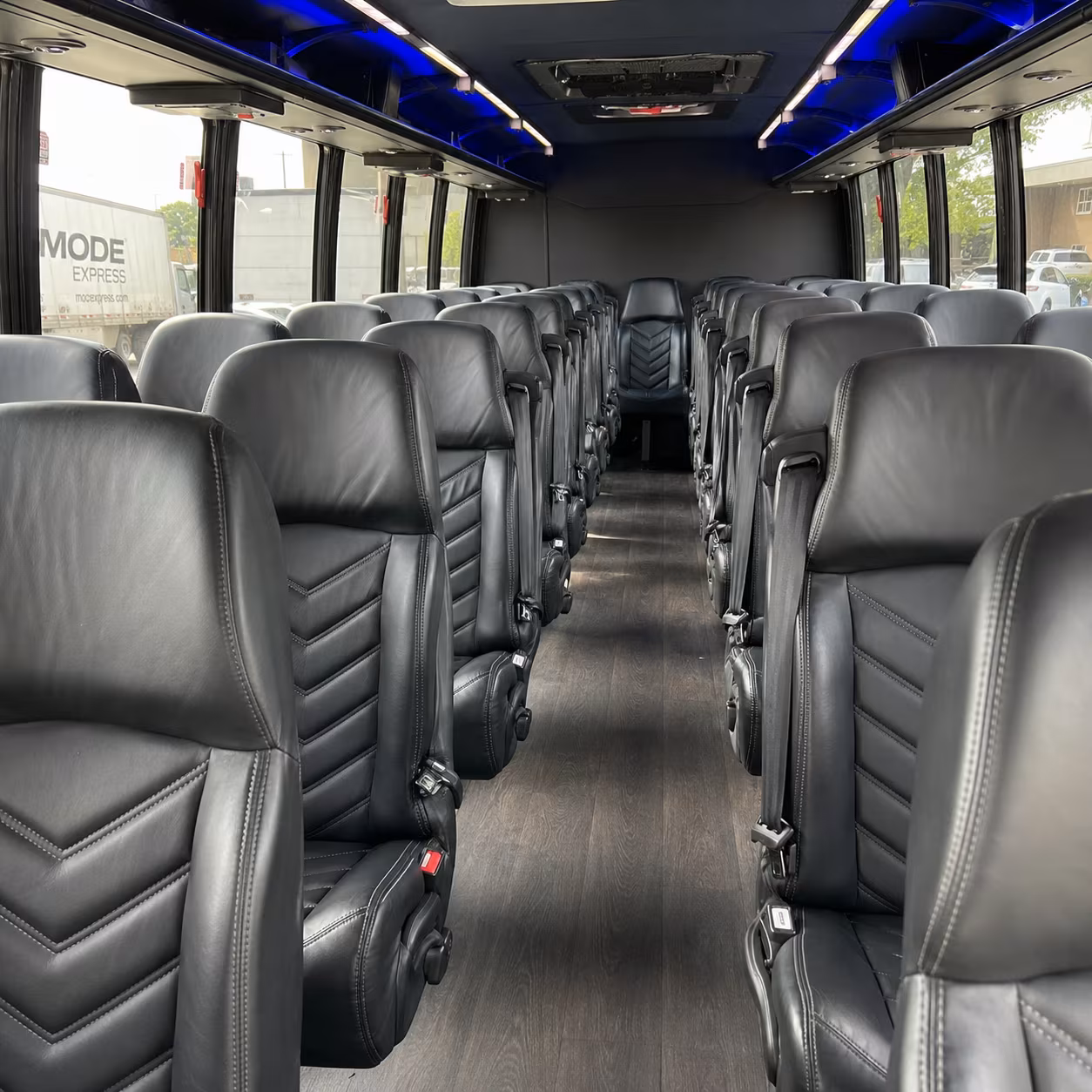 provo 25 passenger minibus interior