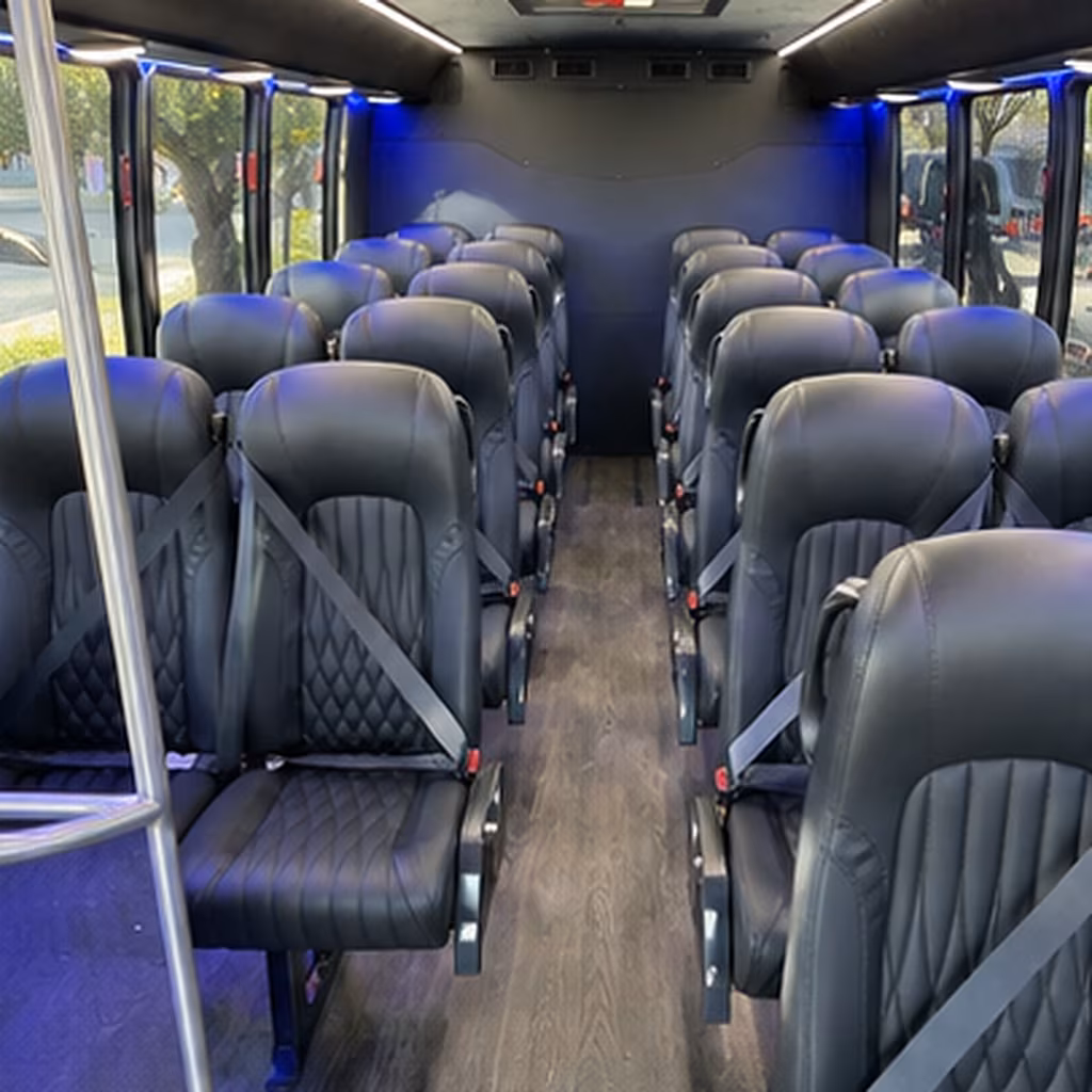 provo 28 passenger minibus interior