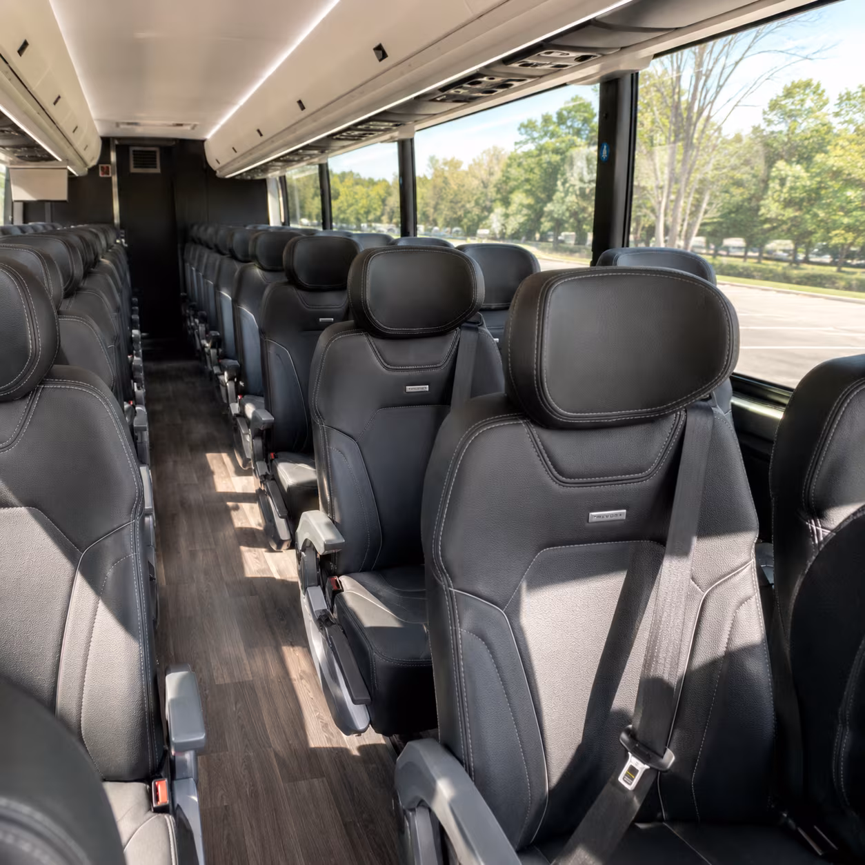 provo 56 passenger charter bus inside
