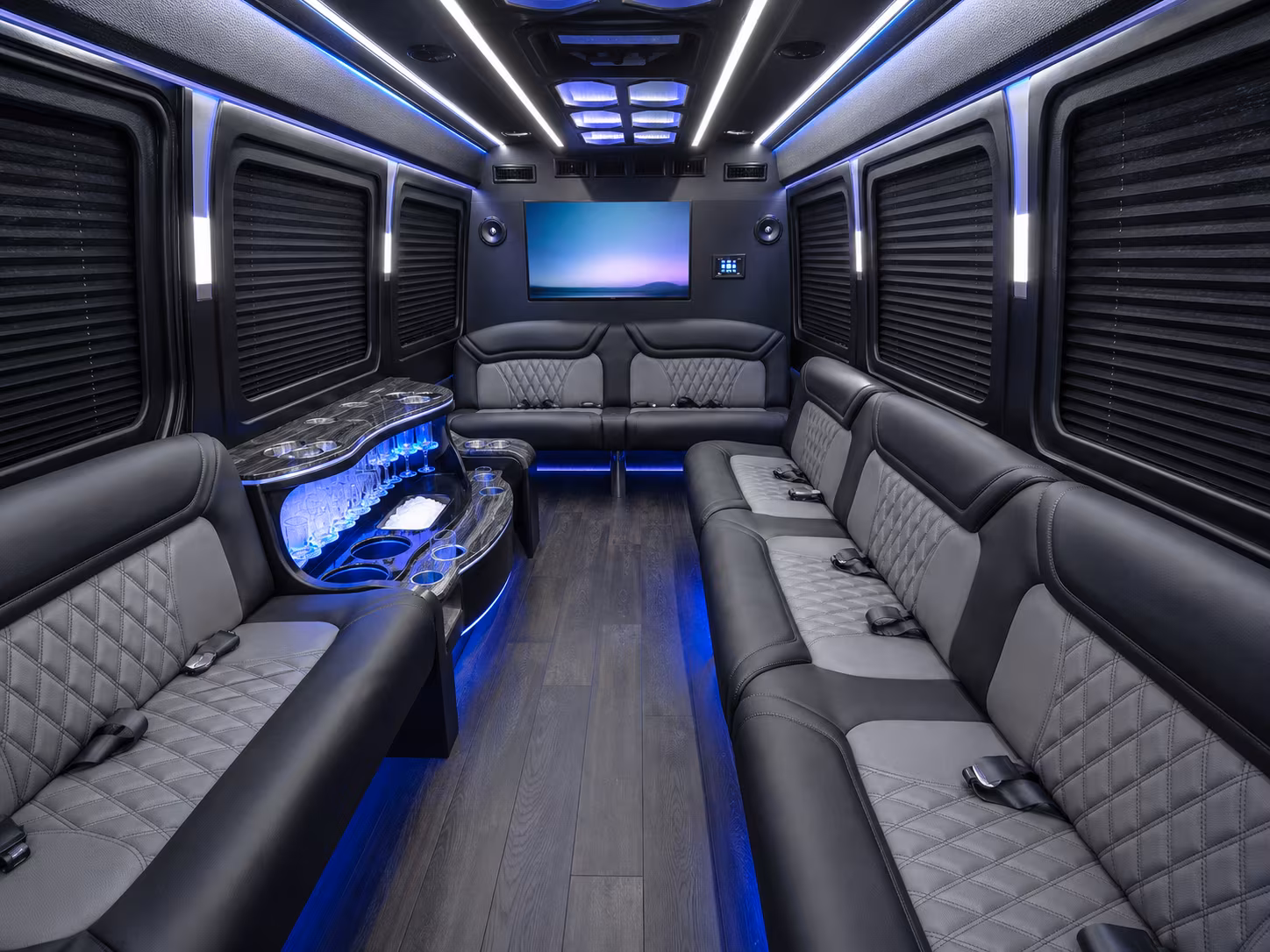 provo sprinter limousine inside